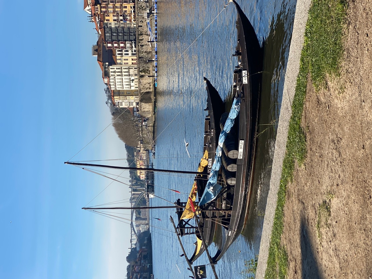 Traditional boats on the Douro River in Porto