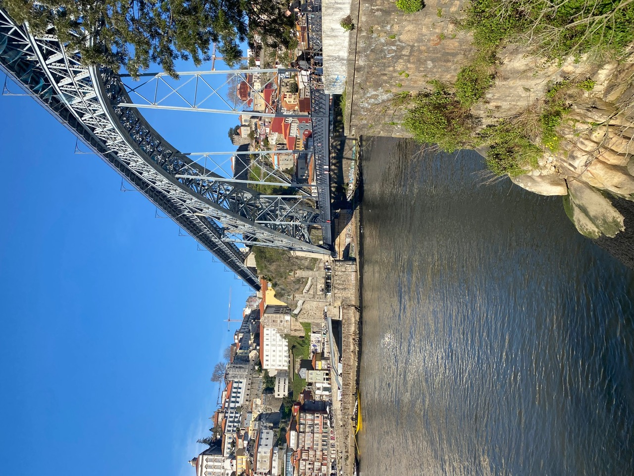 The Dom Luis I Bridge over the Douro River in Porto